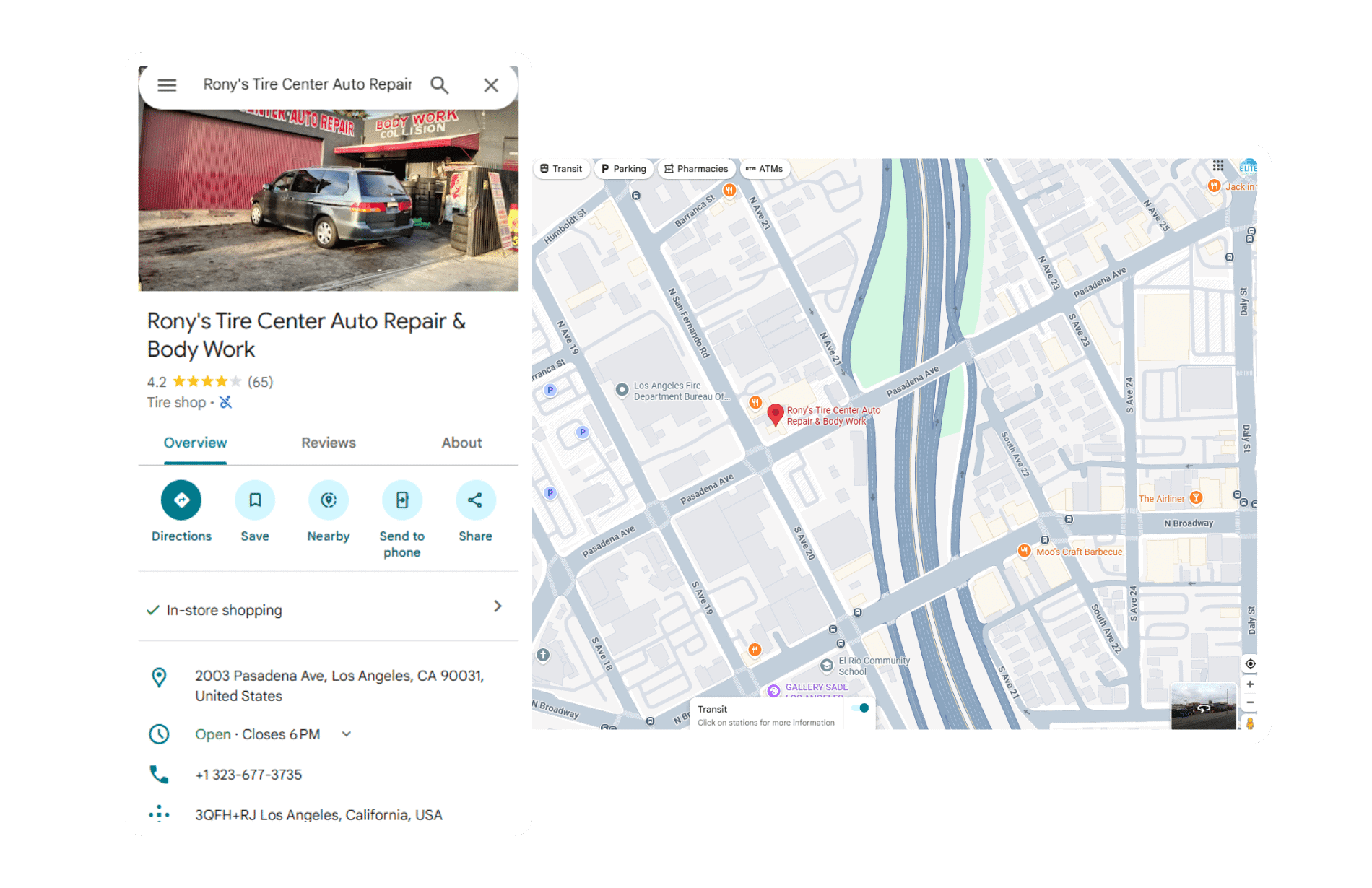 Auto repair and tire services in Los Angeles, CA.